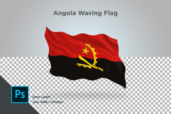 Angola Waving Flag: A Dynamic Design Element for Creative and Professional Projects