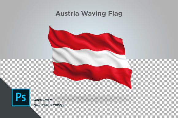 Austria Waving Flag: A High-Quality Visual Asset for Designers and Content Creators