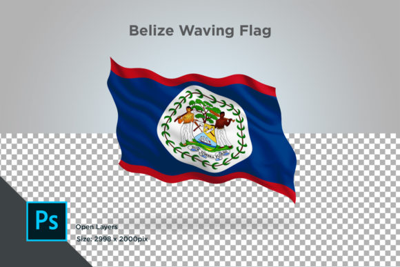 Belize Waving Flag and Official Country Flags: A Guide to 3D Isolated Background Illustrations