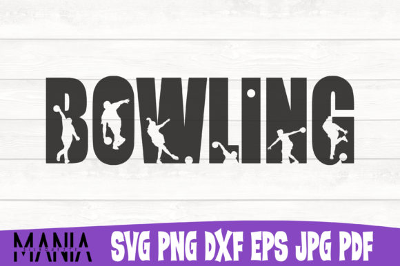 Bowling SVG Cut File Silhouette: A Versatile Design for Crafting Enthusiasts
