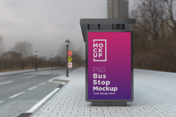 Bus Stop Shelter Outdoor Sign Mockup: A Strategic Tool for Advertising Designers