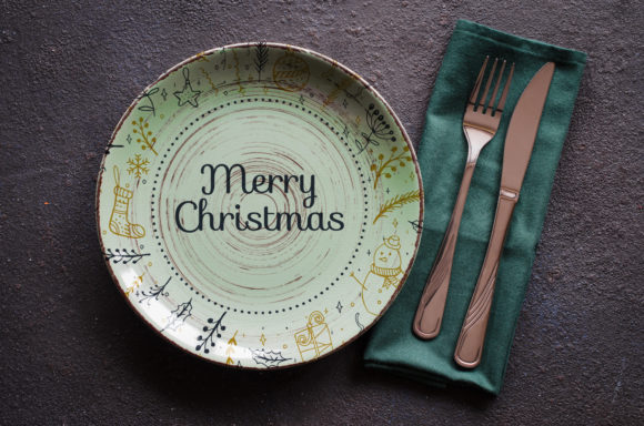 Christmas Mockup Table Setting Mockup for Designers and Marketers