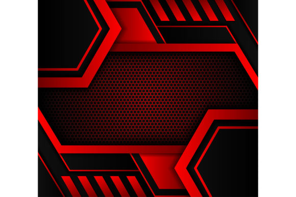 Geometric Hexagon Gradient Red Background: A Versatile Design Asset for Modern Creatives
