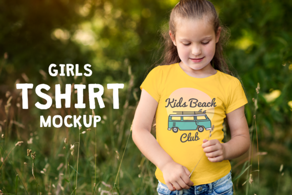 Girls T-shirt Mock-up: A Must-Have Tool for Designers and Businesses