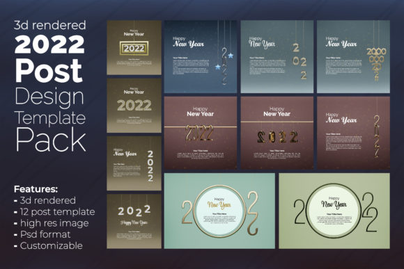 How the Luxurious New Year Post Pack Elevates Your Brand's Digital Presence
