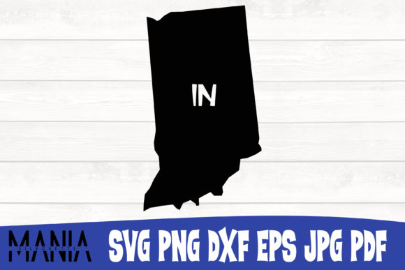 Indiana State SVG Silhouette Cut File – Premium Design for All Creators