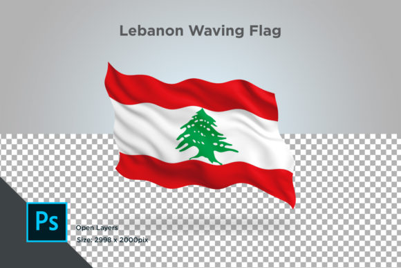 Lebanon Waving Flag: A Versatile Design Asset for Global Creations