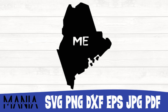 Maine State SVG Silhouette: A Creative Canvas for Designers