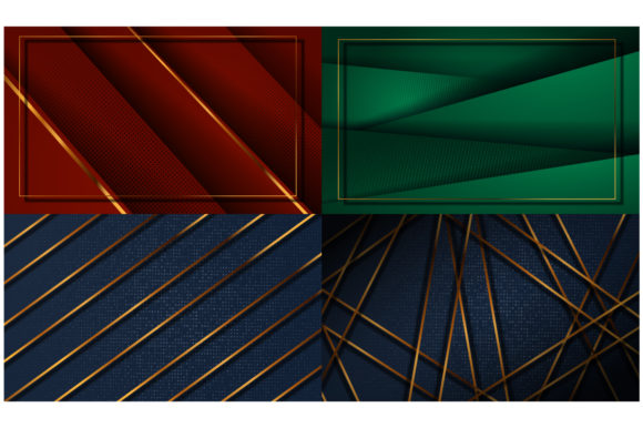 Set of Paper Cut Luxury Gold Background: A Versatile Design Element for Modern Projects
