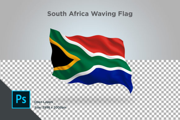 South Africa Waving Flag – A Vibrant Design Element for Global Representation