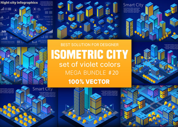 Unlocking Creative Potential with the Night Neon Isometric City Set